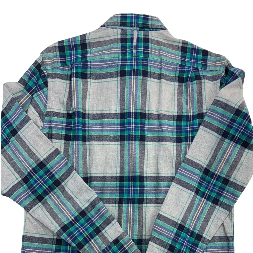 Banana Republic Mens Plaid Flannel Button‎ Down Shirt Long Sleeve Size Medium